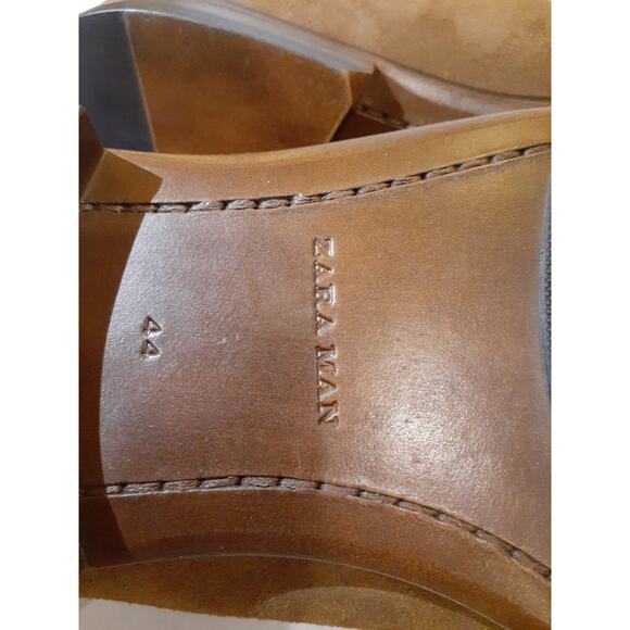 Zara New York Men Tassel Suede Leather Moccasin Slip on Dress Shoes New 10.5 main image 9